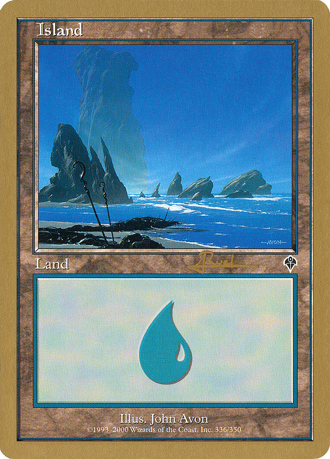 Island (ar336) (Antoine Ruel) [World Championship Decks 2001] - The Mythic Store | 24h Order Processing