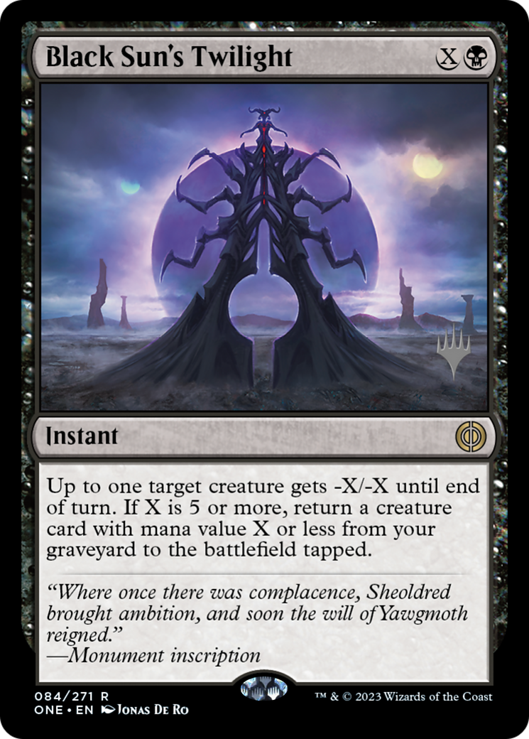 Black Sun's Twilight (Promo Pack) [Phyrexia: All Will Be One Promos] - The Mythic Store | 24h Order Processing