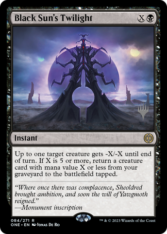 Black Sun's Twilight (Promo Pack) [Phyrexia: All Will Be One Promos] - The Mythic Store | 24h Order Processing