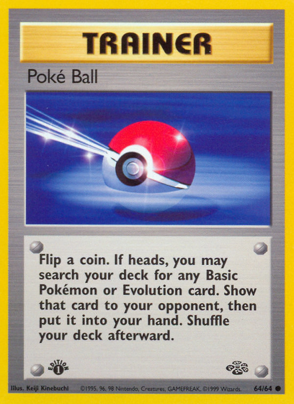 Poke Ball (64/64) [Jungle 1st Edition] - The Mythic Store | 24h Order Processing