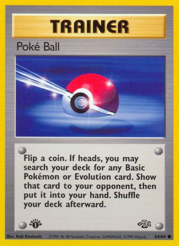 Poke Ball (64/64) [Jungle 1st Edition] - The Mythic Store | 24h Order Processing