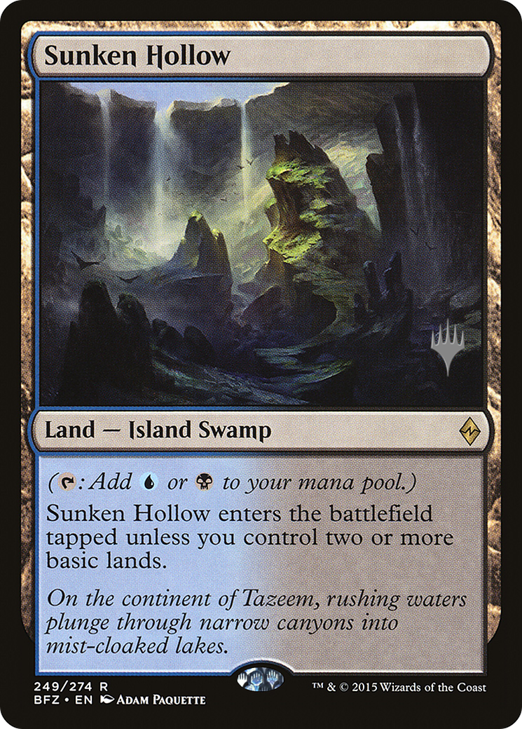 Sunken Hollow [Battle for Zendikar Promos] - The Mythic Store | 24h Order Processing