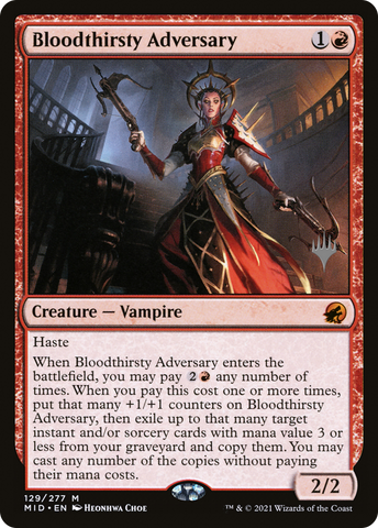 Bloodthirsty Adversary (Promo Pack) [Innistrad: Midnight Hunt Promos] - The Mythic Store | 24h Order Processing