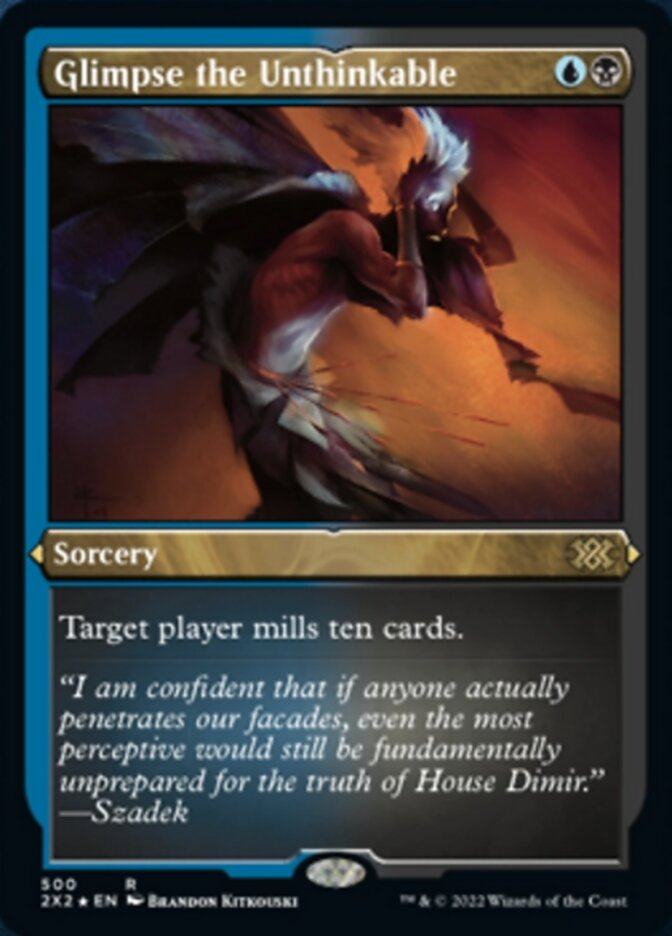 Glimpse the Unthinkable (Foil Etched) [Double Masters 2022] - The Mythic Store | 24h Order Processing