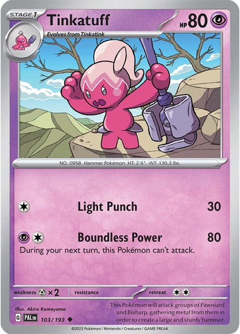 Tinkatuff (103/193) [Scarlet & Violet: Paldea Evolved] - The Mythic Store | 24h Order Processing
