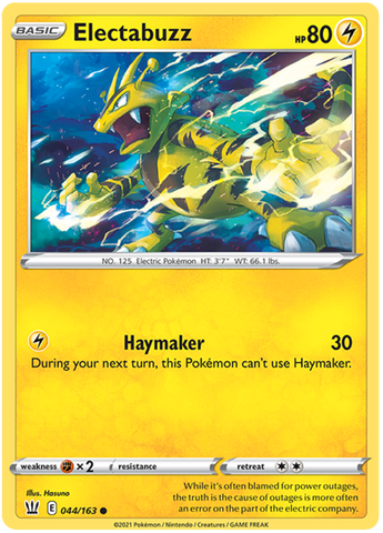 Electabuzz (044/163) [Sword & Shield: Battle Styles] - The Mythic Store | 24h Order Processing