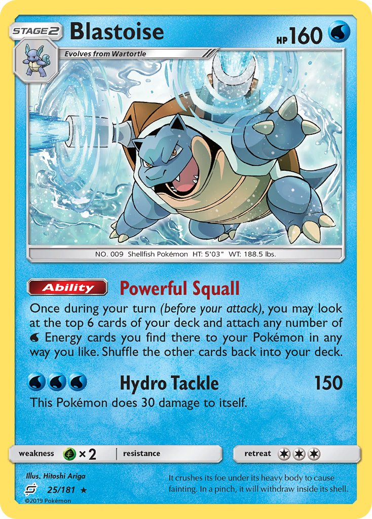 Blastoise (25/181) (Theme Deck Exclusive) [Sun & Moon: Team Up] - The Mythic Store | 24h Order Processing