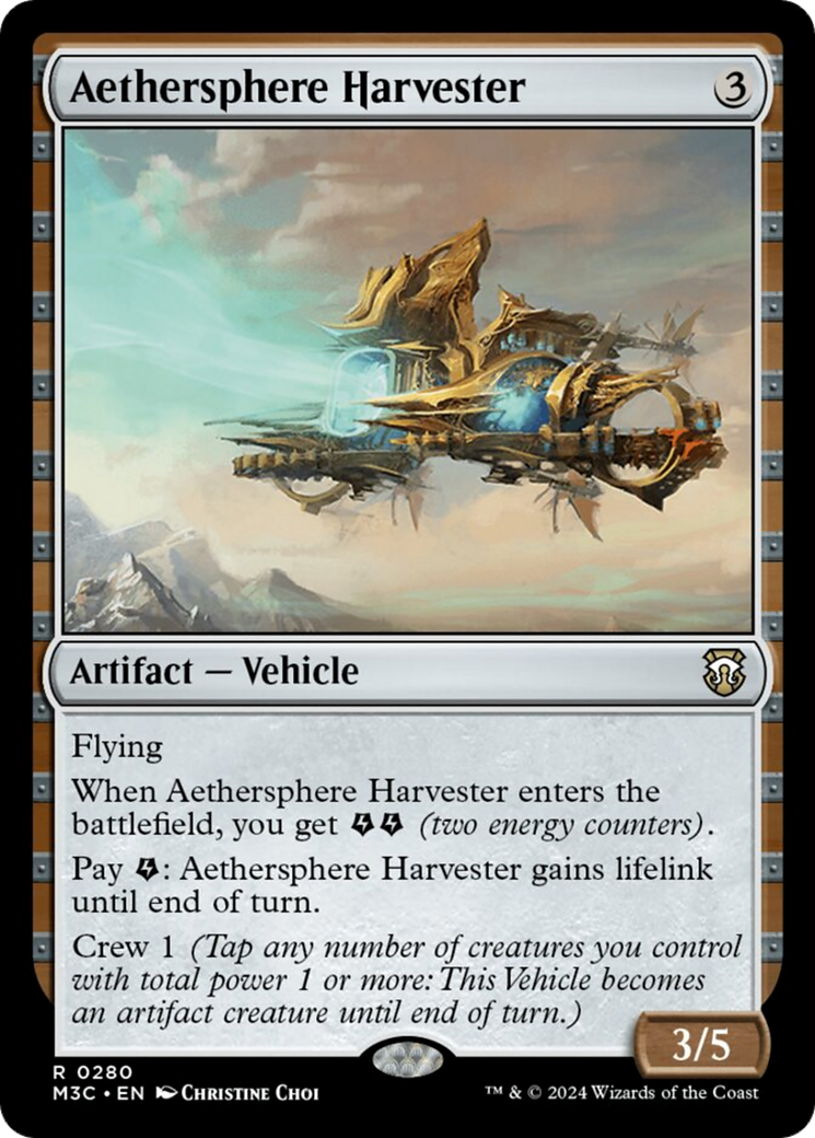 Aethersphere Harvester (Ripple Foil) [Modern Horizons 3 Commander] - The Mythic Store | 24h Order Processing