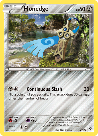 Honedge (21/39) [XY: Kalos Starter Set] - The Mythic Store | 24h Order Processing
