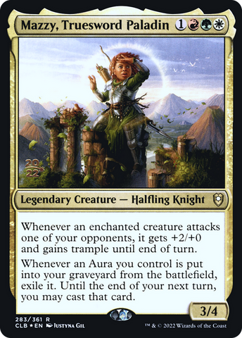 Mazzy, Truesword Paladin [Commander Legends: Battle for Baldur's Gate Prerelease Promos] - The Mythic Store | 24h Order Processing