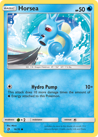 Horsea (16/70) [Sun & Moon: Dragon Majesty] - The Mythic Store | 24h Order Processing