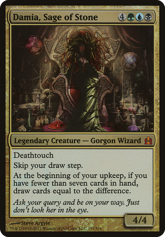 Damia, Sage of Stone (Oversized) [Commander 2011 Oversized] - The Mythic Store | 24h Order Processing