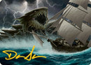 Dragon Turtle Art Card (Gold-Stamped Signature) [Dungeons & Dragons: Adventures in the Forgotten Realms Art Series] - The Mythic Store | 24h Order Processing