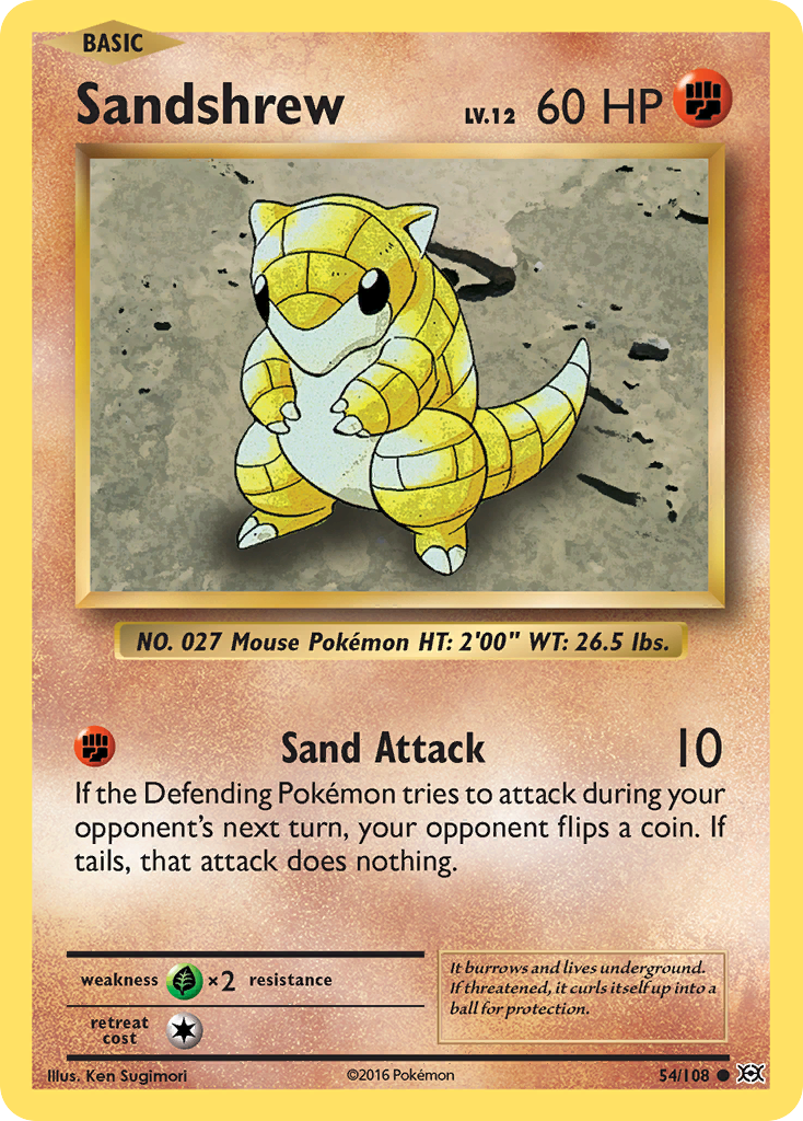 Sandshrew (54/108) [XY: Evolutions] - The Mythic Store | 24h Order Processing