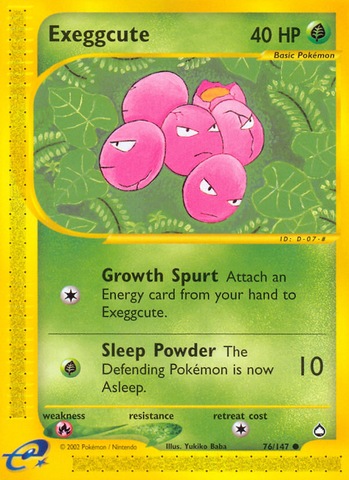 Exeggcute (76/147) [Aquapolis] - The Mythic Store | 24h Order Processing