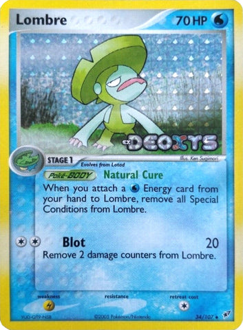 Lombre (34/107) (Stamped) [EX: Deoxys] - The Mythic Store | 24h Order Processing