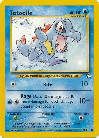 Totodile (80/111) [Neo Genesis Unlimited] - The Mythic Store | 24h Order Processing
