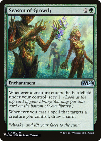 Season of Growth [The List] - The Mythic Store | 24h Order Processing