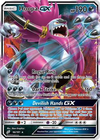 Hoopa GX (96/181) [Sun & Moon: Team Up] - The Mythic Store | 24h Order Processing