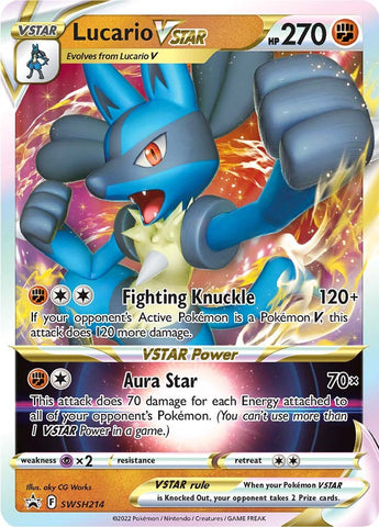 Lucario VSTAR (SWSH214) (Jumbo Card) [Sword & Shield: Black Star Promos] - The Mythic Store | 24h Order Processing