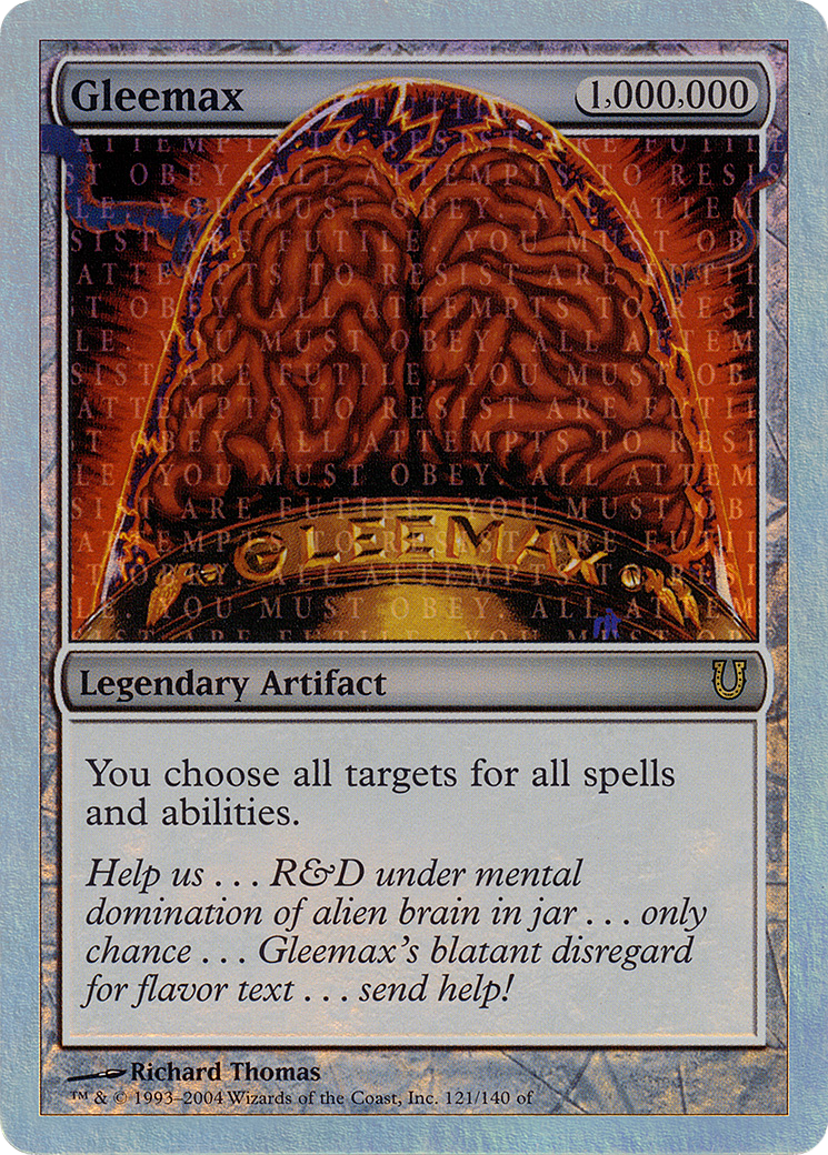 Gleemax (Alternate Foil) [Unhinged] - The Mythic Store | 24h Order Processing