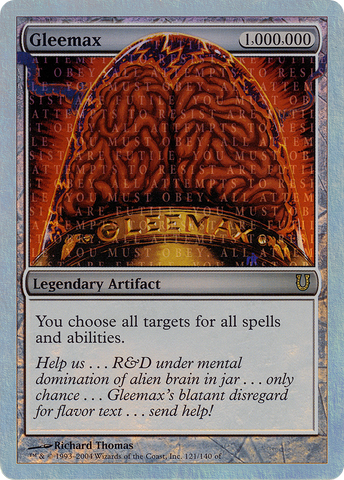 Gleemax (Alternate Foil) [Unhinged] - The Mythic Store | 24h Order Processing