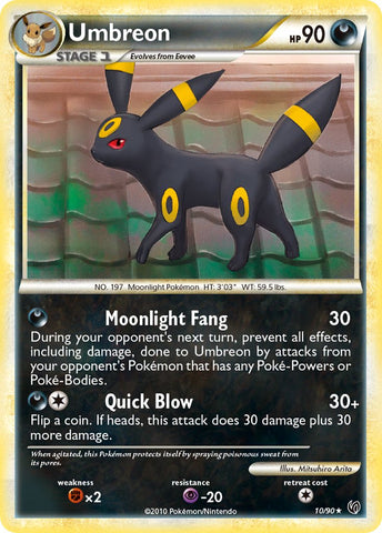 Umbreon (10/90) (Cracked Ice Holo) (Theme Deck Exclusive) [HeartGold & SoulSilver: Undaunted] - The Mythic Store | 24h Order Processing