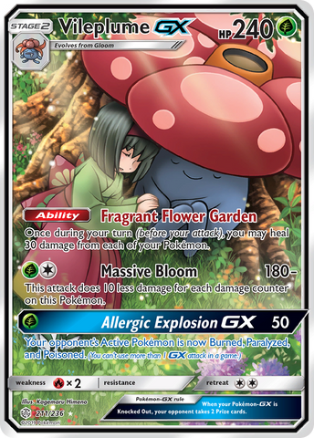 Vileplume GX (211/236) [Sun & Moon: Cosmic Eclipse] - The Mythic Store | 24h Order Processing