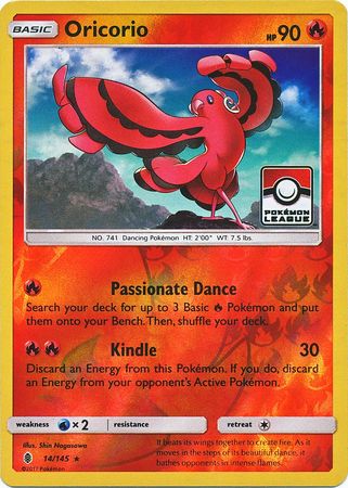 Oricorio (14/145) (League Promo) [Sun & Moon: Guardians Rising] - The Mythic Store | 24h Order Processing