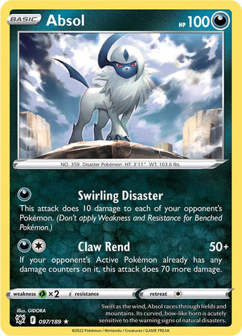 Absol (097/189) [Sword & Shield: Astral Radiance] - The Mythic Store | 24h Order Processing