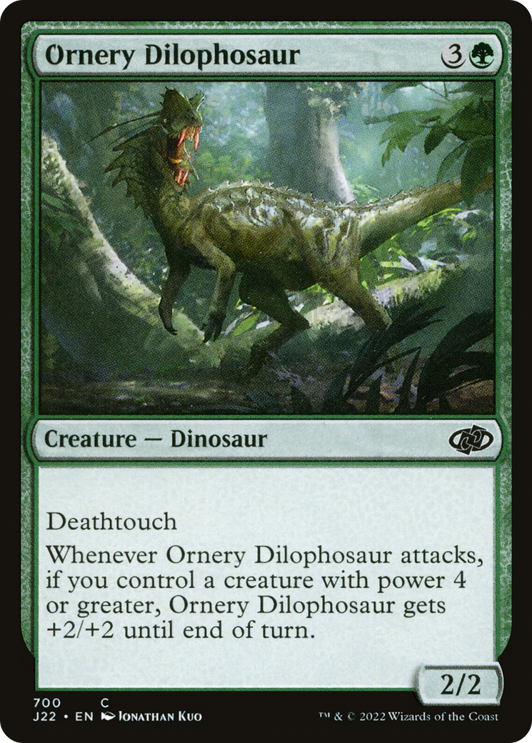Ornery Dilophosaur [Jumpstart 2022] - The Mythic Store | 24h Order Processing
