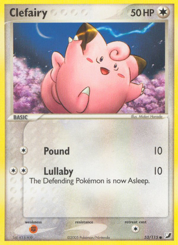 Clefairy (53/115) [EX: Unseen Forces] - The Mythic Store | 24h Order Processing
