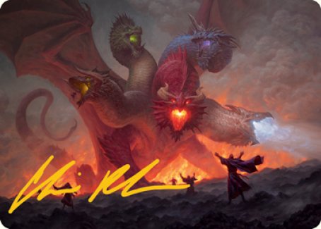 Tiamat Art Card (Gold-Stamped Signature) [Dungeons & Dragons: Adventures in the Forgotten Realms Art Series] - The Mythic Store | 24h Order Processing