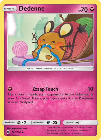 Dedenne (142/214) [Sun & Moon: Lost Thunder] - The Mythic Store | 24h Order Processing