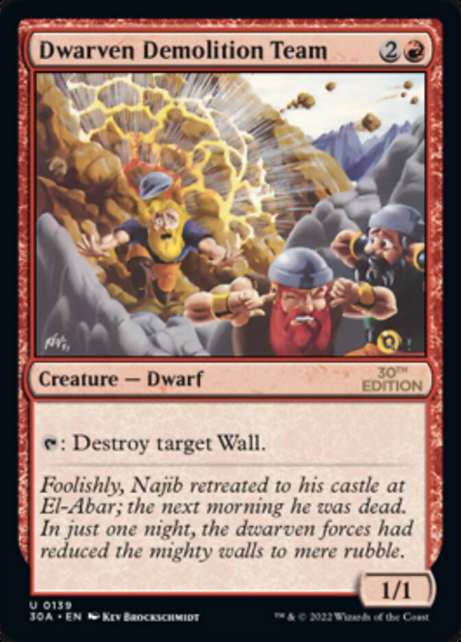 Dwarven Demolition Team [30th Anniversary Edition] - The Mythic Store | 24h Order Processing