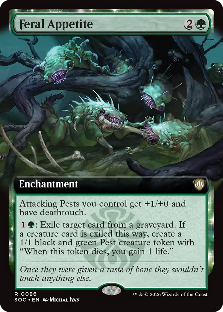 Feral Appetite (Extended Art) [Secrets of Strixhaven Commander] - The Mythic Store | 24h Order Processing