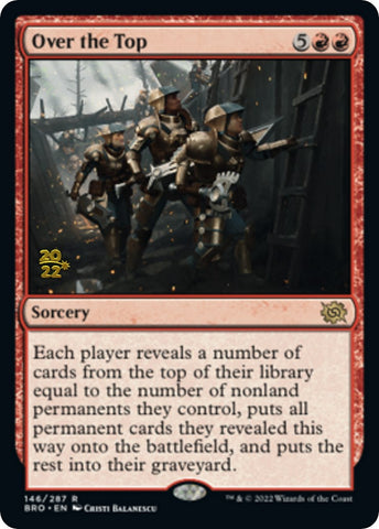 Over the Top [The Brothers' War Prerelease Promos] - The Mythic Store | 24h Order Processing