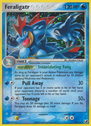 Feraligatr (4/115) [EX: Unseen Forces] - The Mythic Store | 24h Order Processing