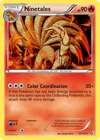 Ninetales (21/113) [Black & White: Legendary Treasures] - The Mythic Store | 24h Order Processing