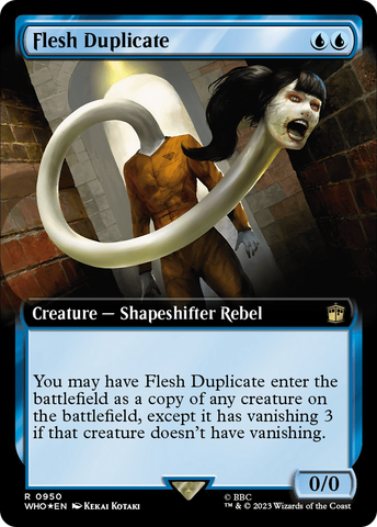 Flesh Duplicate (Extended Art) (Surge Foil) [Doctor Who] - The Mythic Store | 24h Order Processing