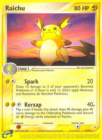 Raichu (13/95) [EX: Team Magma vs Team Aqua] - The Mythic Store | 24h Order Processing