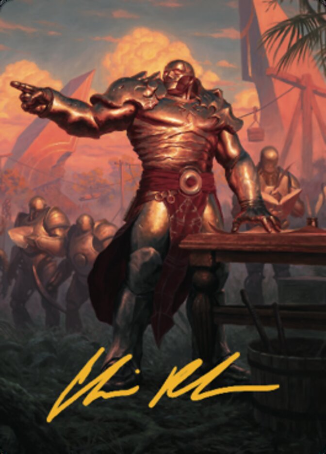 Karn, Living Legacy Art Card 1 (Gold-Stamped Signature) [Dominaria United Art Series] - The Mythic Store | 24h Order Processing