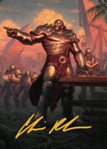 Karn, Living Legacy Art Card 1 (Gold-Stamped Signature) [Dominaria United Art Series] - The Mythic Store | 24h Order Processing
