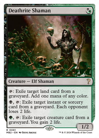 Deathrite Shaman (White Border) [Mystery Booster 2] - The Mythic Store | 24h Order Processing