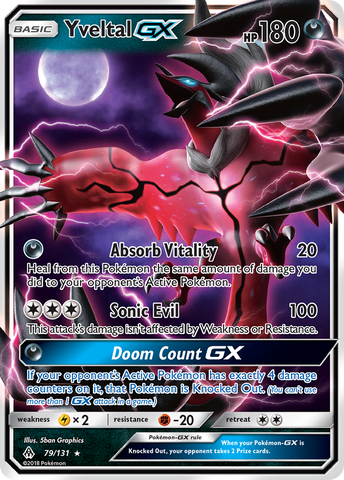 Yveltal GX (79/131) [Sun & Moon: Forbidden Light] - The Mythic Store | 24h Order Processing