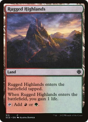 Rugged Highlands [Starter Commander Decks] - The Mythic Store | 24h Order Processing