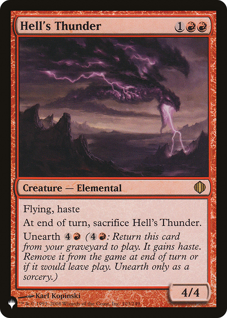 Hell's Thunder [The List] - The Mythic Store | 24h Order Processing