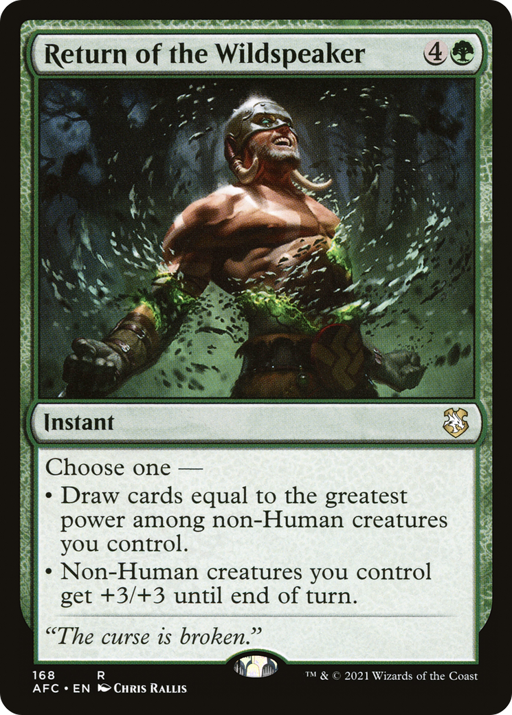 Return of the Wildspeaker [Dungeons & Dragons: Adventures in the Forgotten Realms Commander] - The Mythic Store | 24h Order Processing