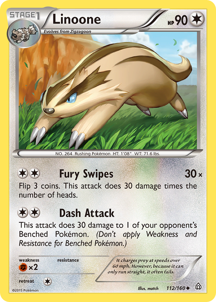 Linoone (112/160) [XY: Primal Clash] - The Mythic Store | 24h Order Processing