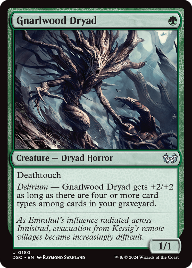 Gnarlwood Dryad [Duskmourn: House of Horror Commander] - The Mythic Store | 24h Order Processing